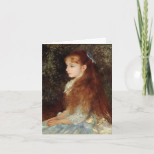 Porträtt i Irene - Renoir Impressionist Painting Kort