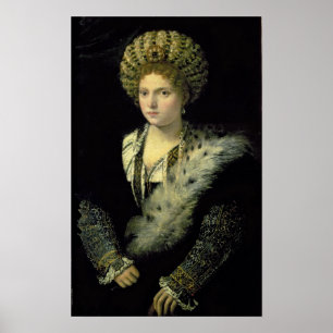 Porträtt i Isabella d'Este Poster