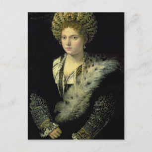Porträtt i Isabella d'Este Vykort