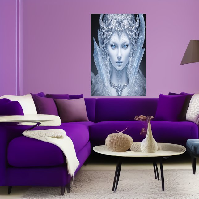 Porträtt i isgudarna | AI Art Poster (Skapare uppladdad)