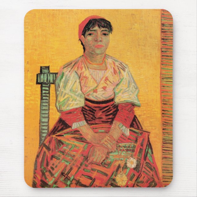 Porträtt i italienska Woman av Vincent van Gogh Musmatta (Framsidan)