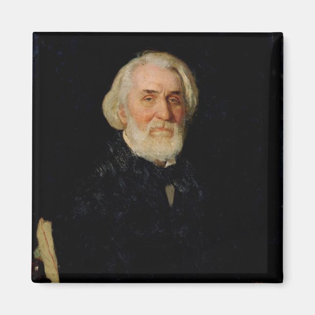 Porträtt i Ivan S. Turgenev , 1879 Magnet (Framsidan)