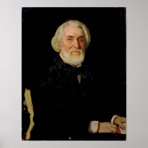 Porträtt i Ivan S. Turgenev , 1879 Poster