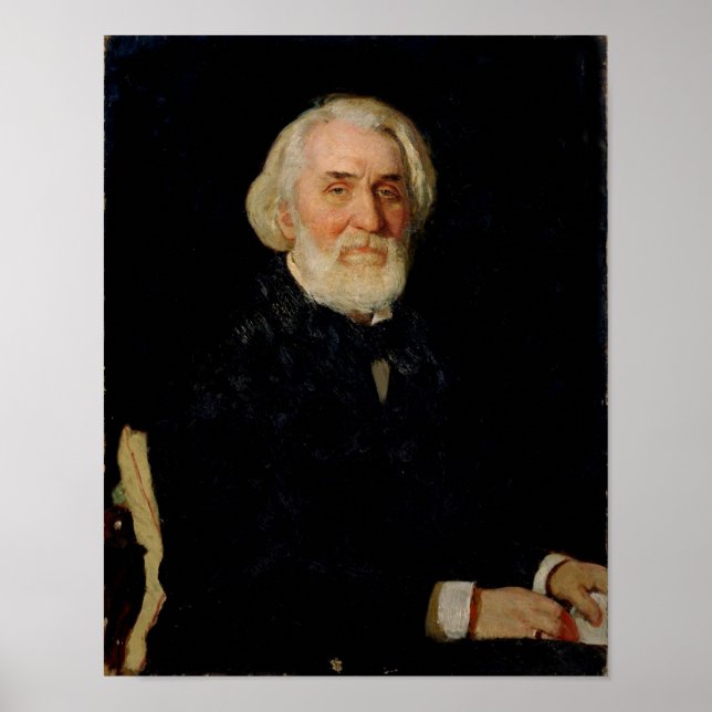 Porträtt i Ivan S. Turgenev , 1879 Poster (Framsidan)