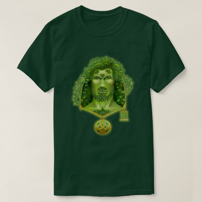 Porträtt i Ivy Grönt Man T Shirt (Design framsida)