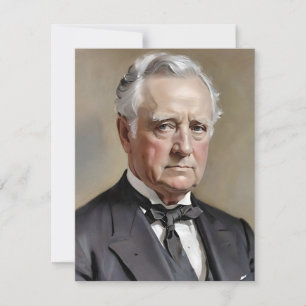 Porträtt i James Buchanan Julkort