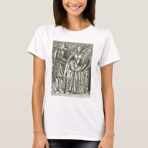 Porträtt i James I (1566-1625) och Anne of Denmar Tee Shirt