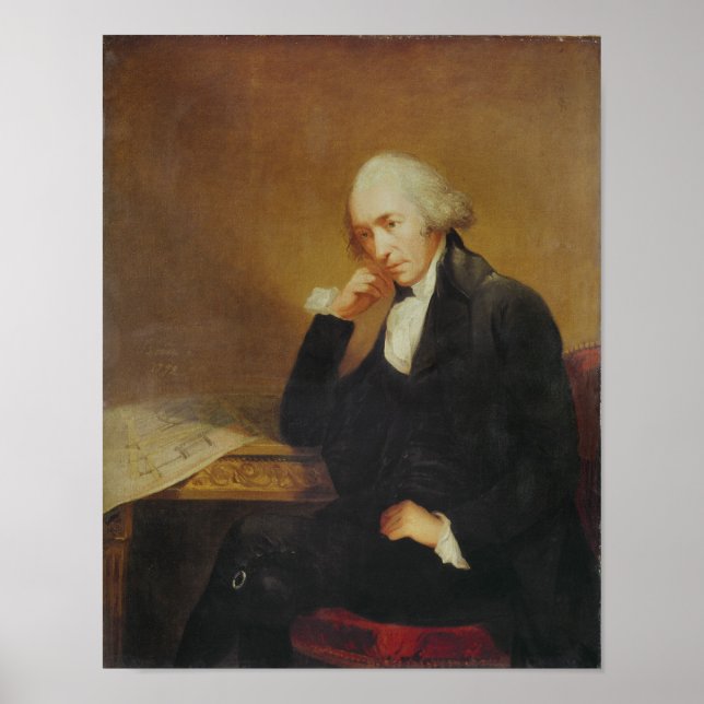 Porträtt i James Watt 1792 Poster (Framsidan)