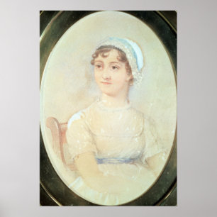 Porträtt i Jane Austen Poster