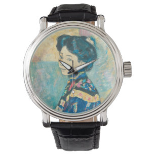 Porträtt i japanska kvinnor (av Fujishima Takeji) Armbandsur