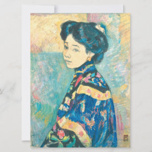 Porträtt i japanska kvinnor (av Fujishima Takeji) Kort
