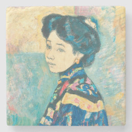 Porträtt i japanska kvinnor (av Fujishima Takeji) Stenunderlägg