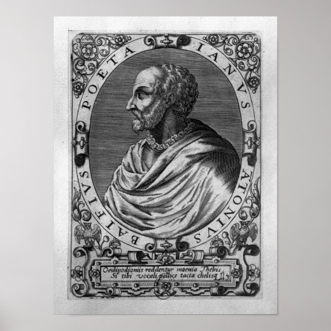 Porträtt i Jean Antoine de Baif Poster (Framsidan)