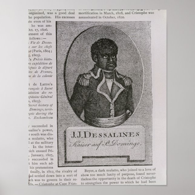 Porträtt i Jean-Jacques Dessalines Poster (Framsidan)