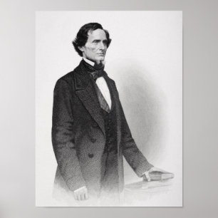 Porträtt i Jefferson Davis Poster