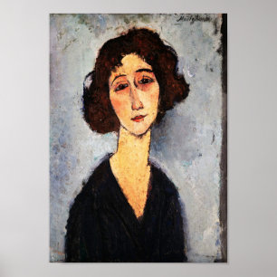 Porträtt i Jeune Femme, Modigliani Poster