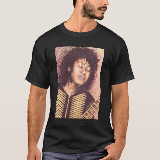PORTRÄTT I JOAN ARMATRADING T SHIRT (Framsida)