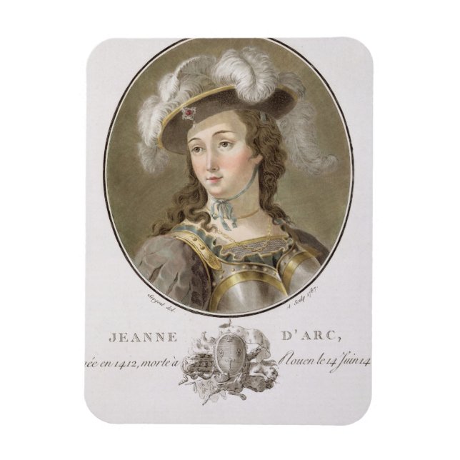 Porträtt i Joan of Arc (1412-31), 1787 (färgad) Magnet (Vertikal)