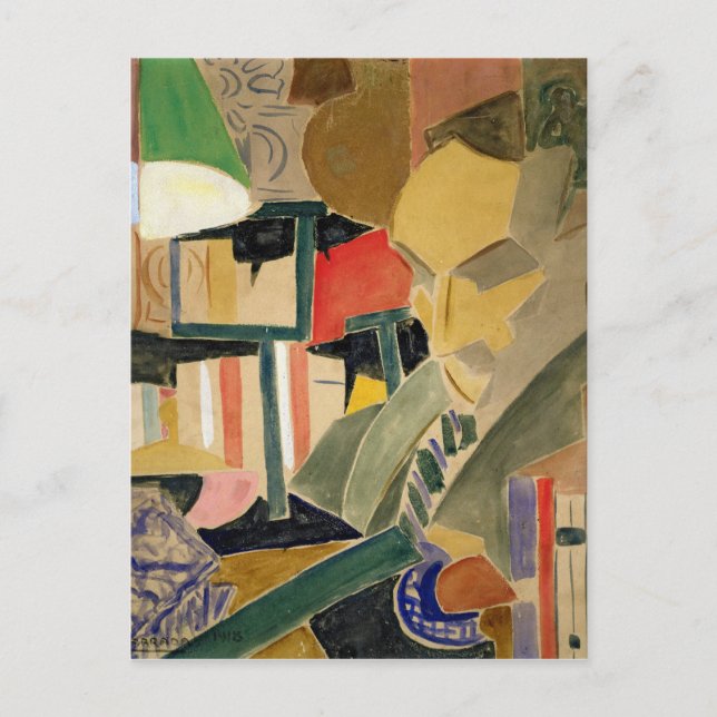 Porträtt i Joan Salvat-Papasseit 1918 Vykort (Framsida)