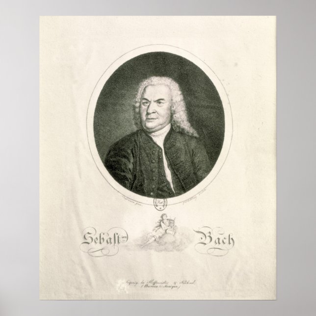 Porträtt i Johann Sebastian Bach Poster (Framsidan)