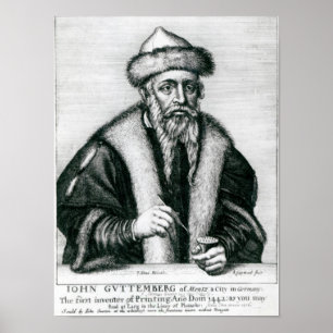 Porträtt i Johannes Gutenberg 2 Poster