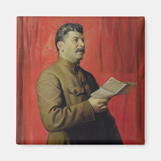 Porträtt i Josif Stalin 1933 Magnet (Framsidan)