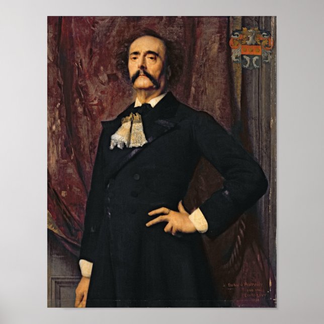Porträtt i Jules Barbey d'Aurevilly 1881 Poster (Framsidan)
