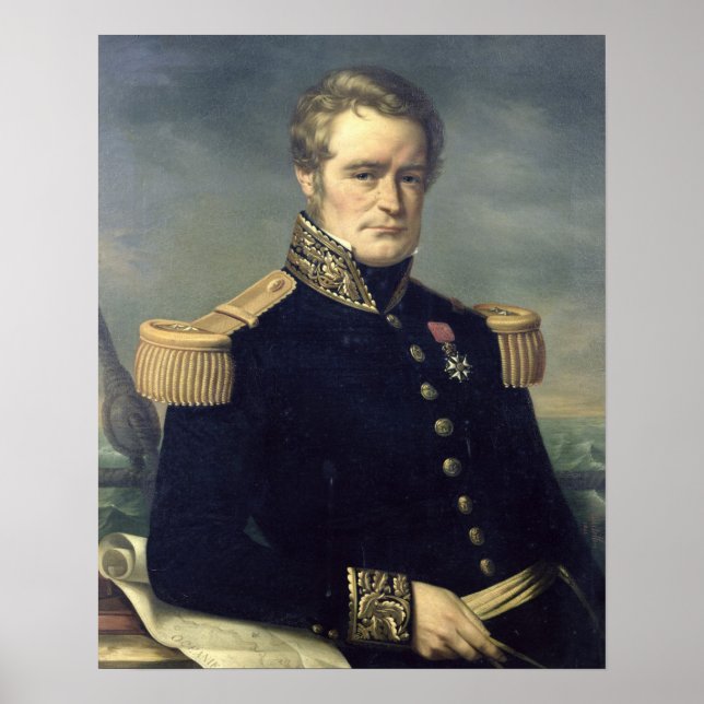 Porträtt i Jules Dumont d'Urville 1845 Poster (Framsidan)