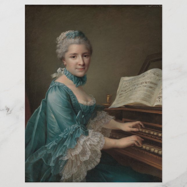 Porträtt i Justine Favart Scrapbook Papper (Framsida)