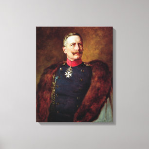 Porträtt i Kaiser Wilhelm II Canvastryck