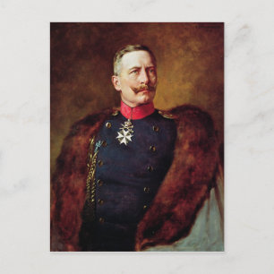 Porträtt i Kaiser Wilhelm II Vykort