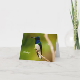 Porträtt i kontemplationsanteckningskort kort