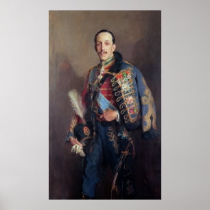 Porträtt i Kung Alfonso XIII i Spanien, 1927 Poster
