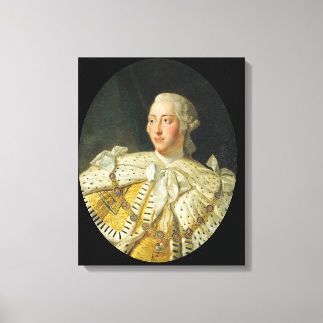 Porträtt i Kung George III efter 1760 Canvastryck (Framsida)