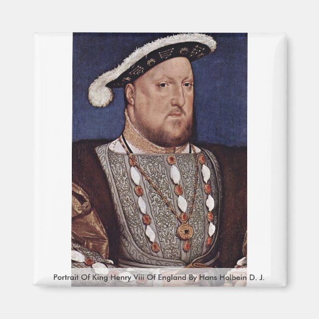 Porträtt i Kung Henry Viii av England Magnet (Framsidan)