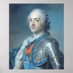 Porträtt i Kung Louis XV 1748 Poster