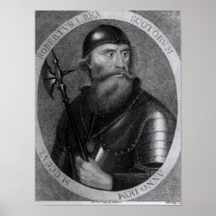 Porträtt i Kung Robert I i Skottland Poster