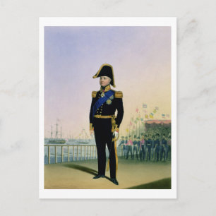 Porträtt i Kung William IV (1765-1837) plate 14 f Vykort