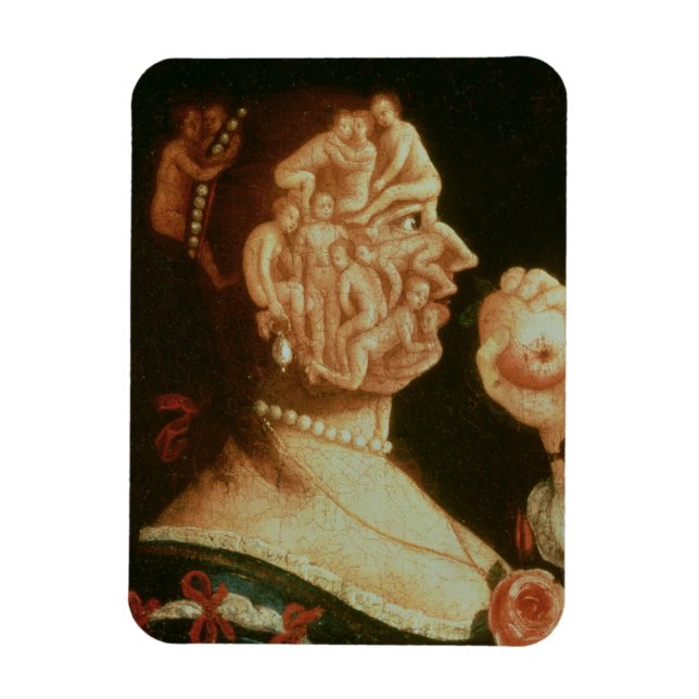 Porträtt i Kväll (olja) Magnet (Vertikal)