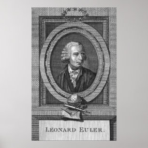 Porträtt i Leonard Euler Poster