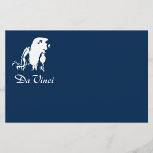 Porträtt i Leonardo Da Vinci Flygblad