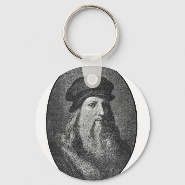 Porträtt i Leonardo da vinci Nyckelring (Framsida)