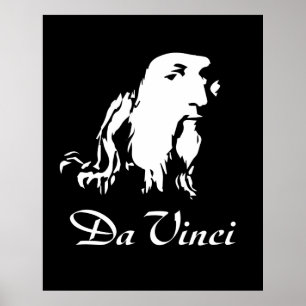 Porträtt i Leonardo Da Vinci Poster