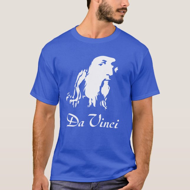 Porträtt i Leonardo Da Vinci Tee Shirt (Framsida)