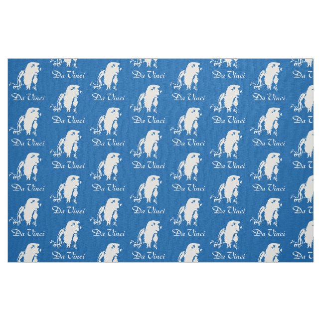 Porträtt i Leonardo Da Vinci Tyg (Fat Quarter)