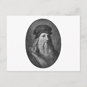 Porträtt i Leonardo da vinci Vykort