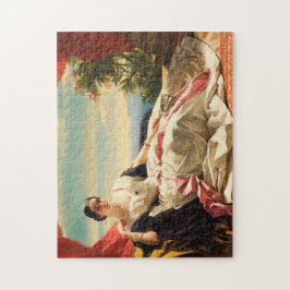 Porträtt i Leonilla Fine Art Oljemålning Small Pussel