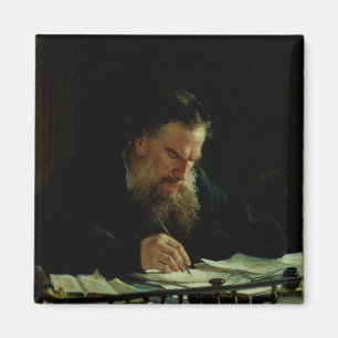 Porträtt i Lev Tolstoy Magnet