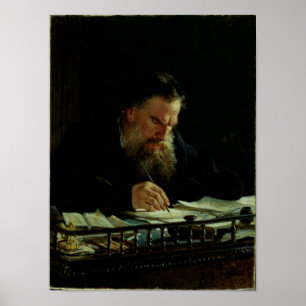 Porträtt i Lev Tolstoy Poster
