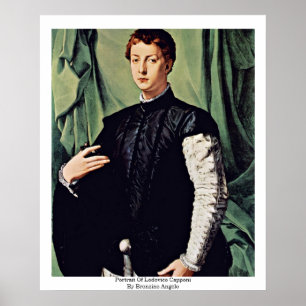 Porträtt i Lodovico Capponi av Bronzino Angelo Poster